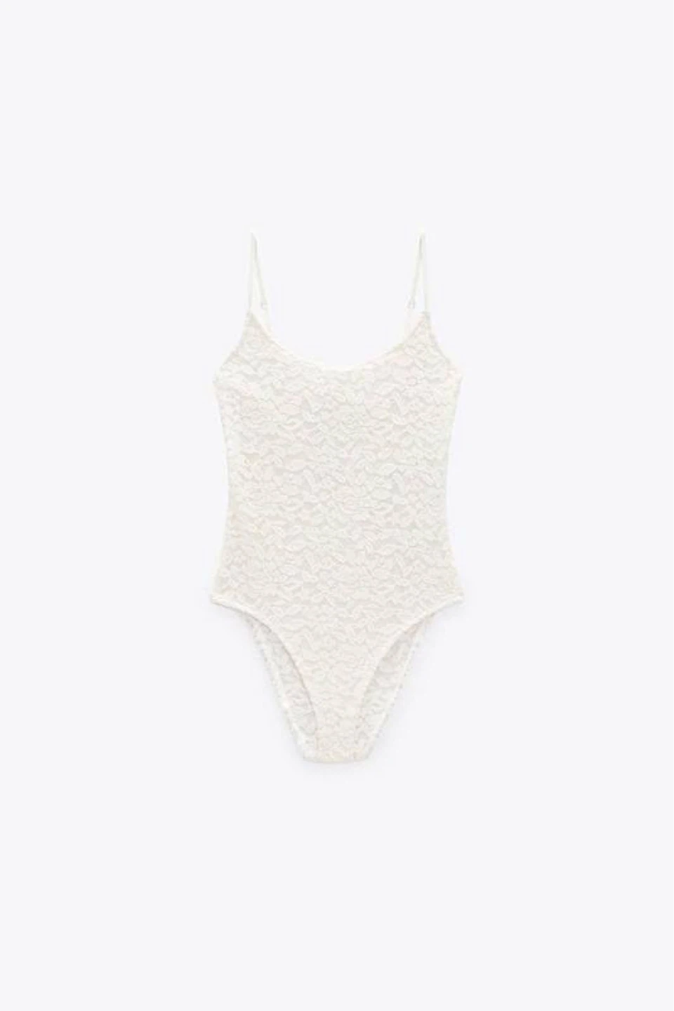 ZARA Cream Lace Bodysuit – Size M - photo 4