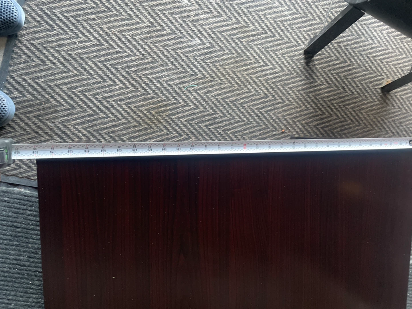 Dark Wood Coffee Table with Shelf - photo 2