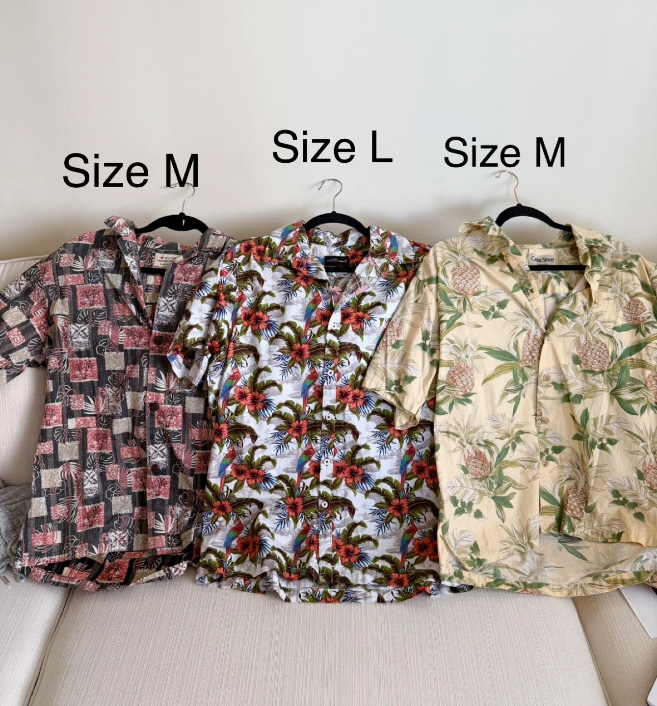 Men’s Hawaiian Shirts $10 each
