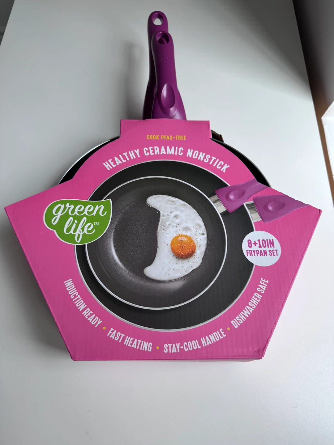 GreenLife 8" + 10" Frypan Set - Purple