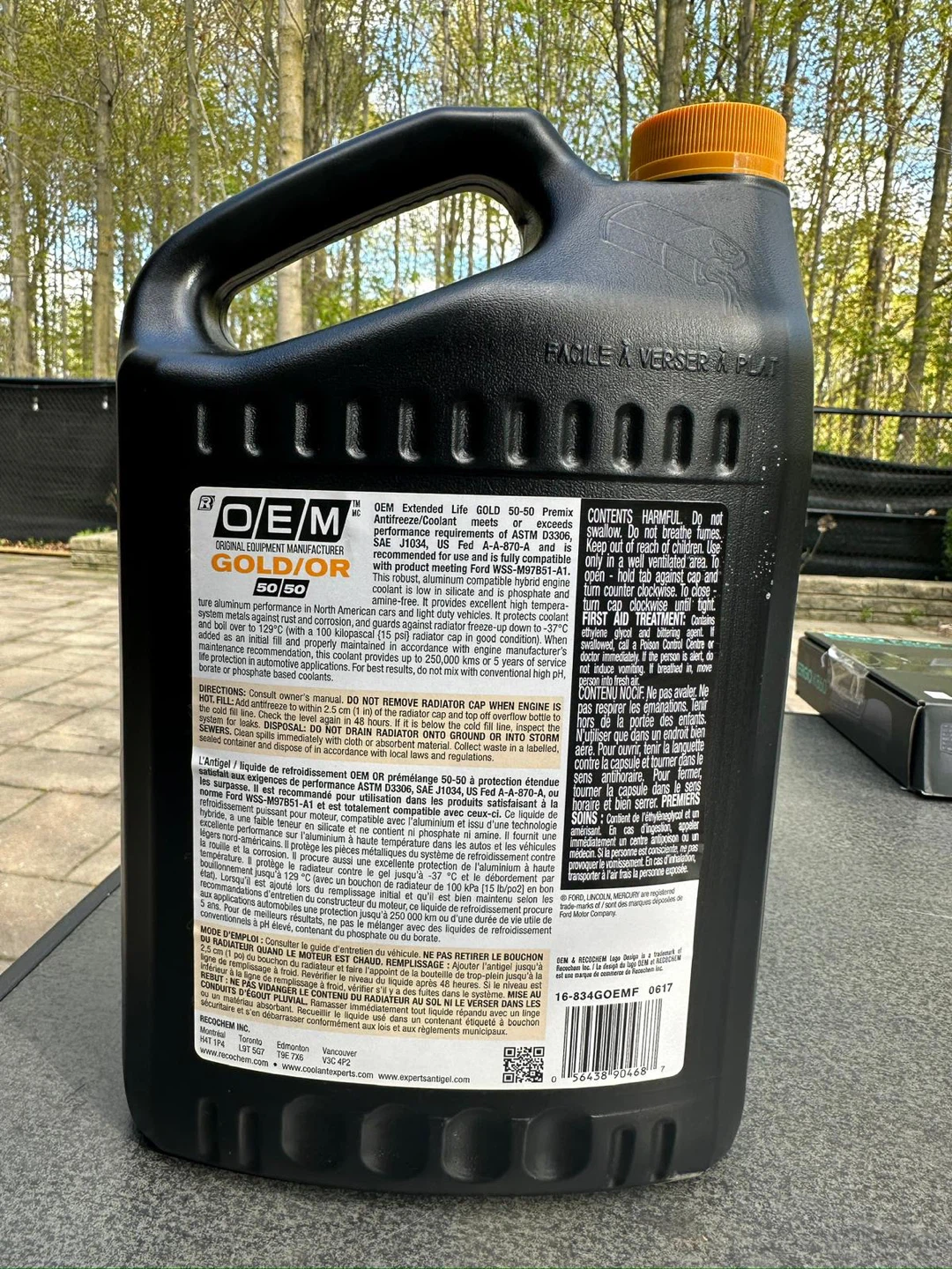 OEM Gold/OR Antifreeze/Coolant - 3.78 L - photo 4
