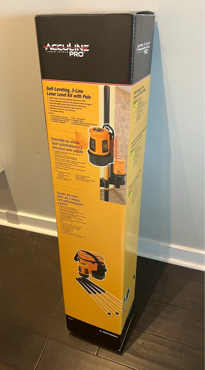 Johnson Level & Self Levelling 3 line laser