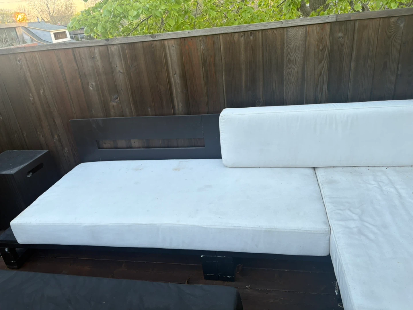Outdoor Sectional Sofa with Cushions and Cover