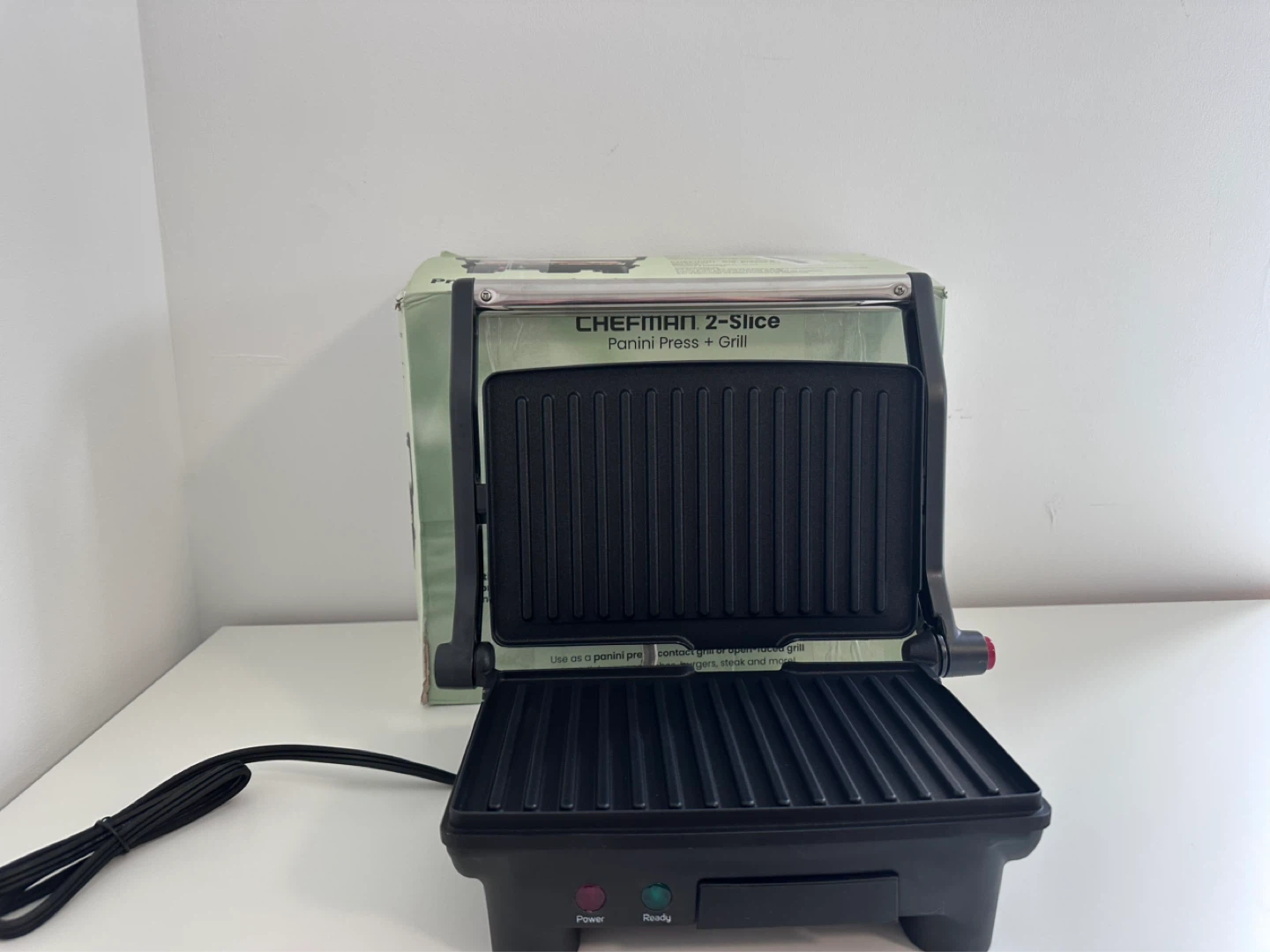 Chefman 2-Slice Panini Press + Grill - photo 3