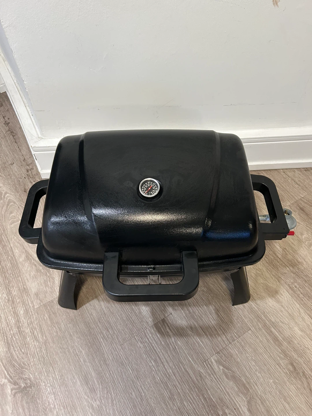 Black Portable Propane Grill with 3 Propane Canisters