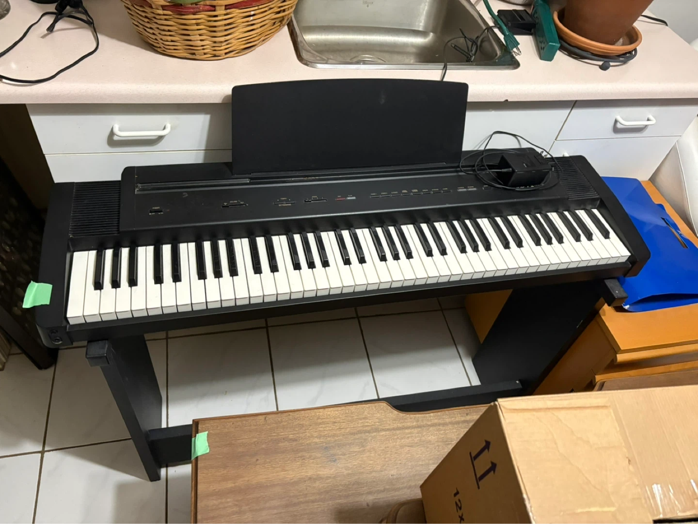 Black Digital Piano Keyboard