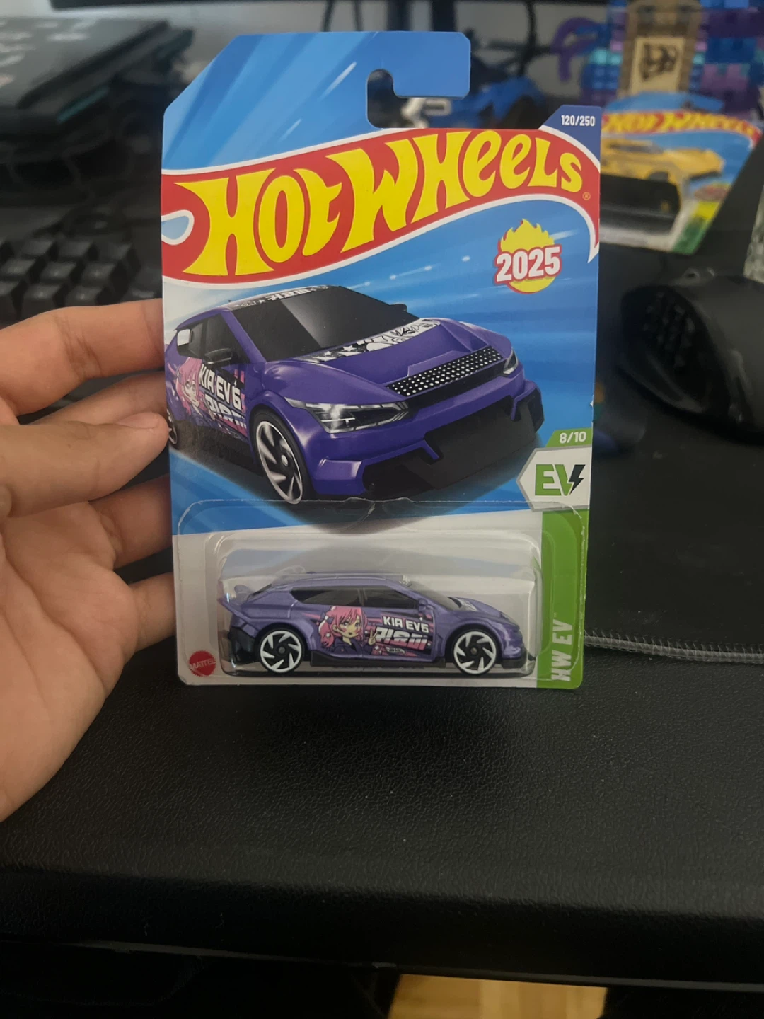 Hot Wheels 2025 HW EV Kia EV6 Purple Toy Car