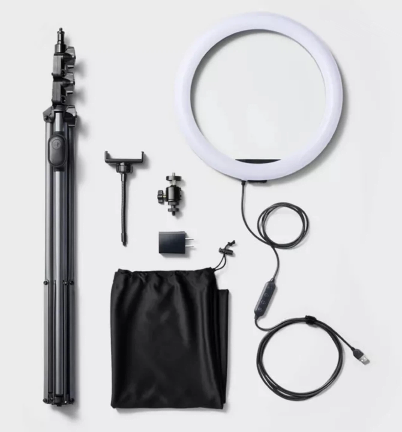 Heyday 12" Ring Light Tripod with Bluetooth - photo 2