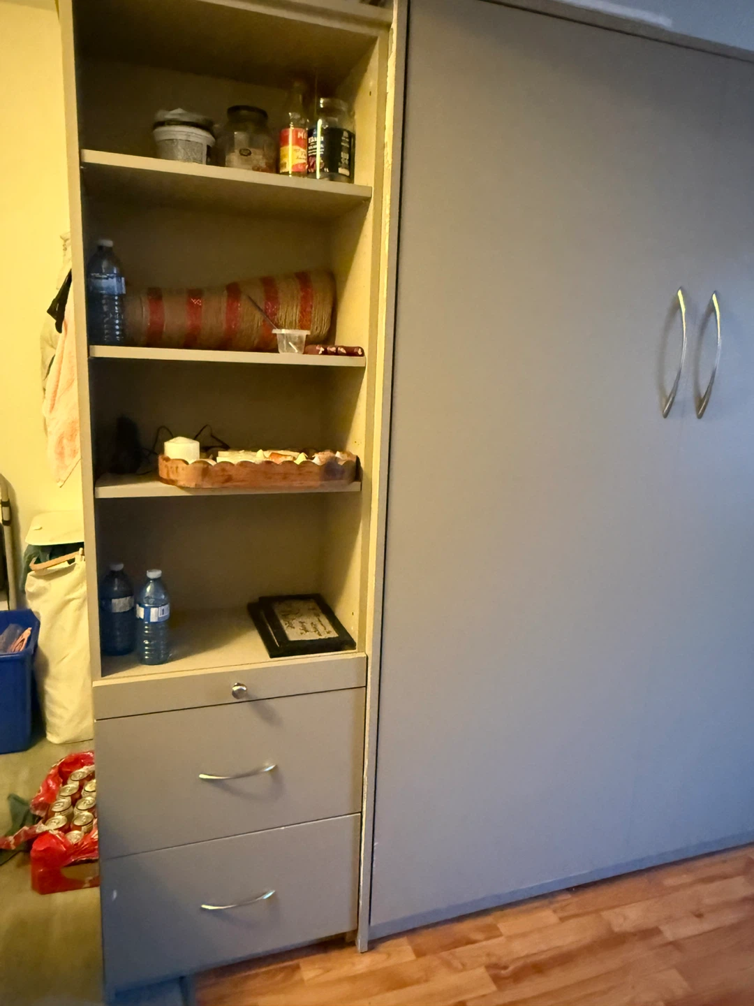 Murphy Bed with Side Shelving and Drawers - photo 3