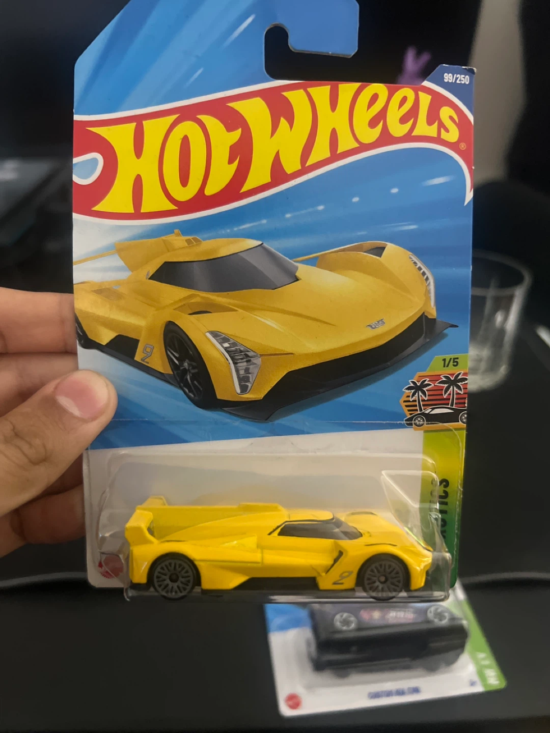 Hot Wheels Yellow Race Car Toy