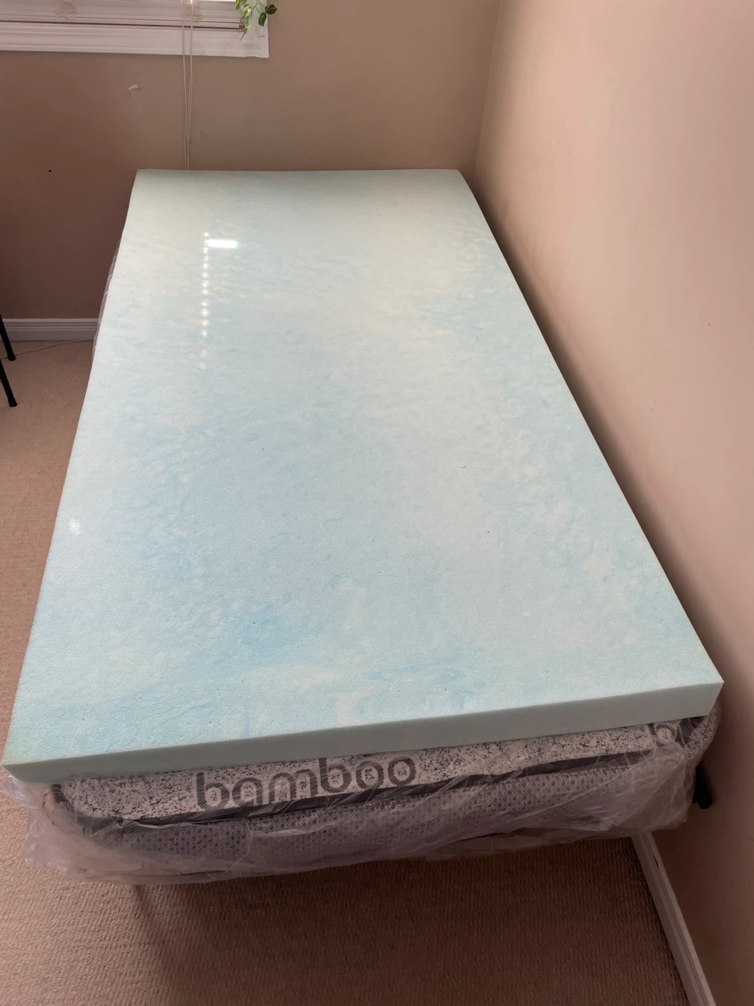 Gel Memory Foam Mattress Topper twin size