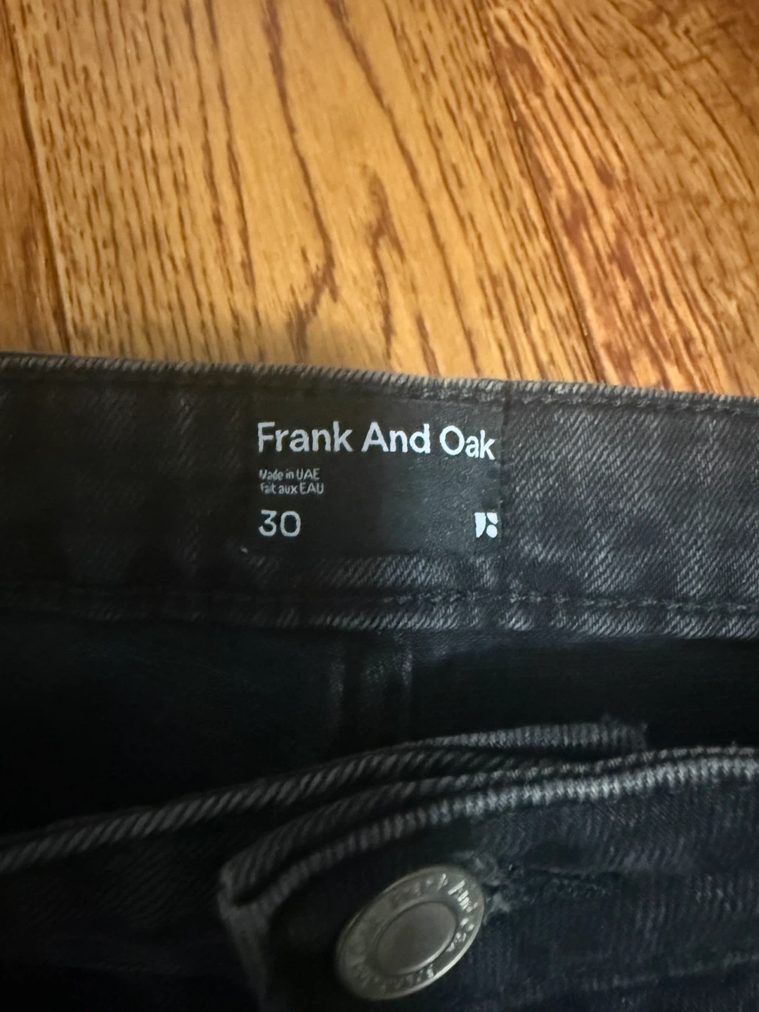 Frank And Oak Cyndi Straight Fit Jeans Size 30 - photo 2