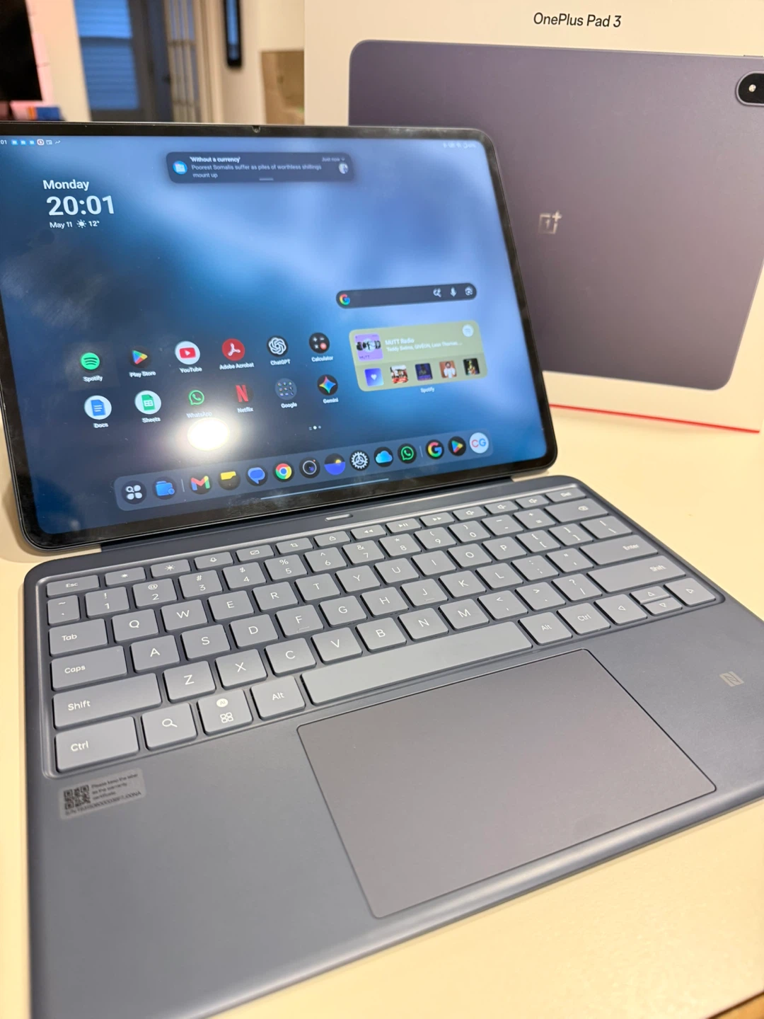 OnePlus Pad 3 Tablet with Keyboard Case
