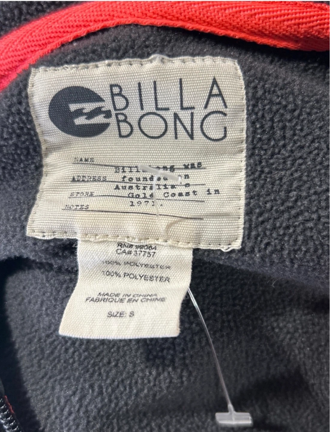 Billabong Women's Full Zip Hoodie Size S - photo 2