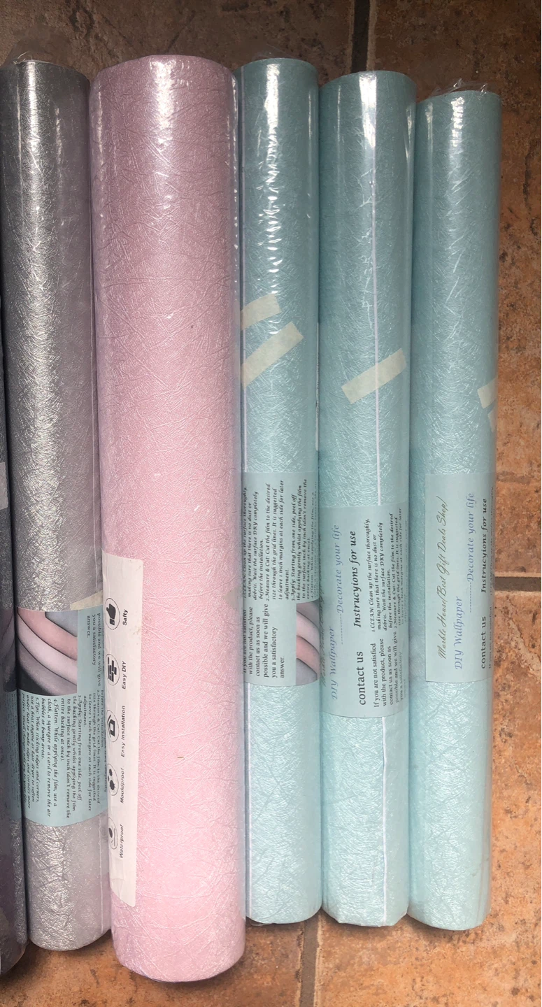 Silver, Blue and Pink decorative rolls - photo 3