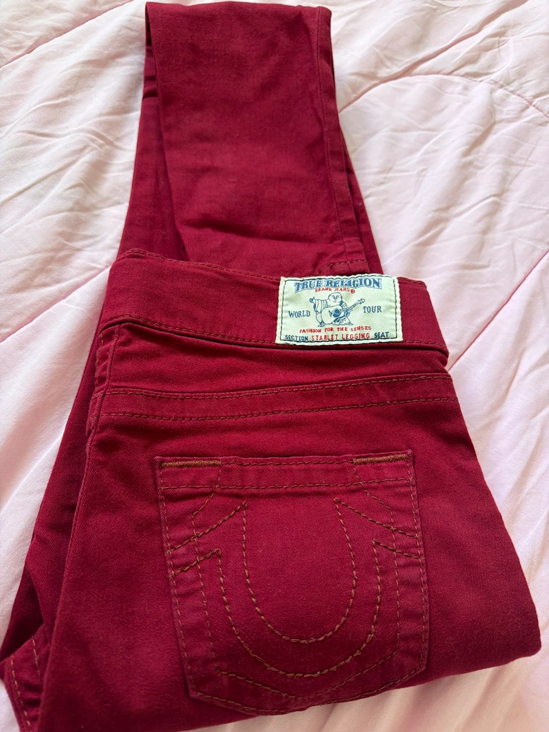 True Religion Red Legging Jeans