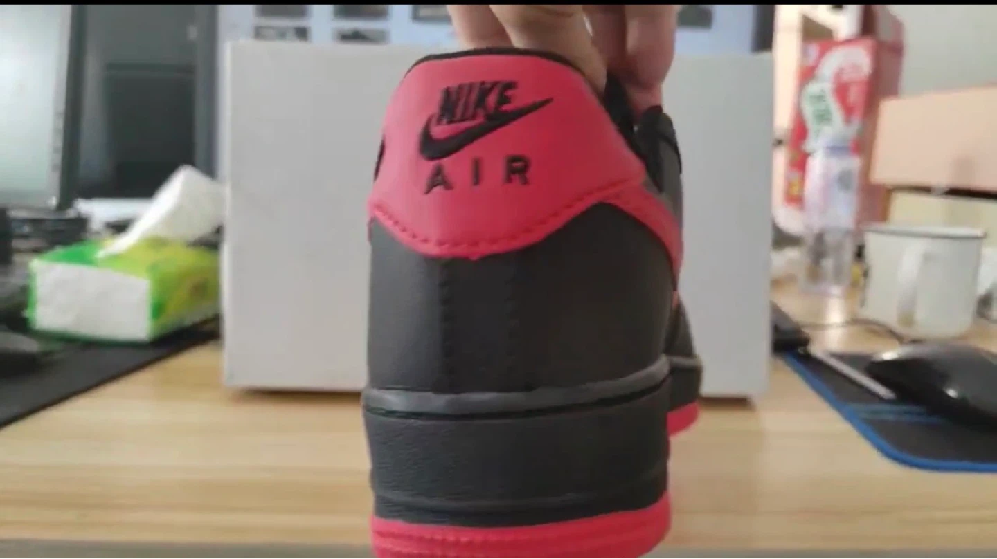 Nike Air Force 1 Low Sneakers - Black and Red - photo 3