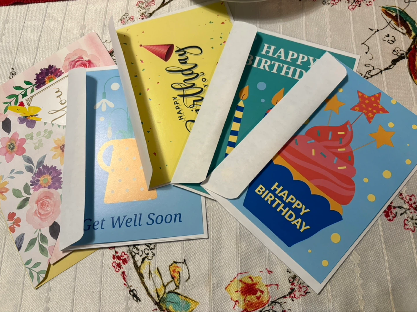 Reserved 5  Greeting Cards - Happy Birthday & Get Well Soon