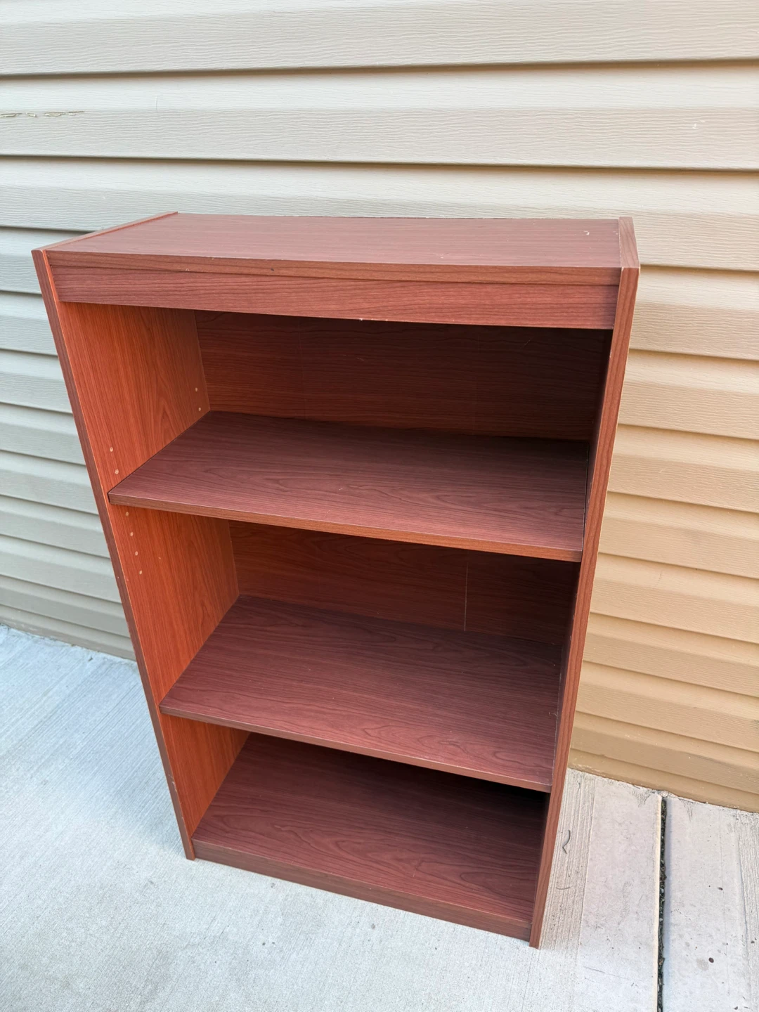Wood finish bookshelf
