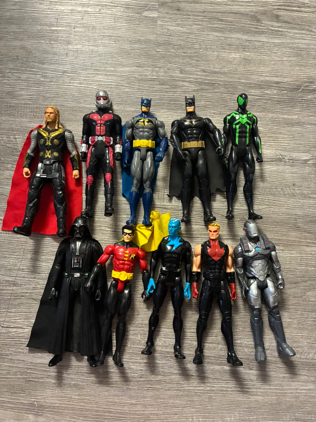 Large Action Figures Lot Marvel DC Star Wars Thor Batman