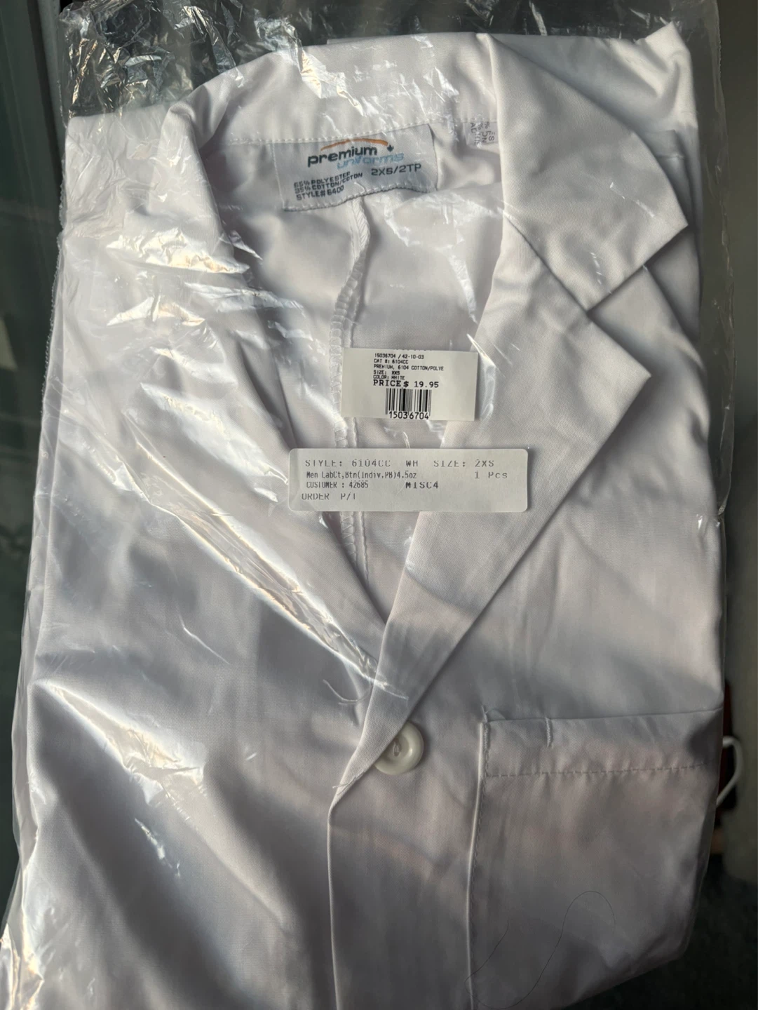 Premium Uniforms White Lab Coat - 2XS/2TP