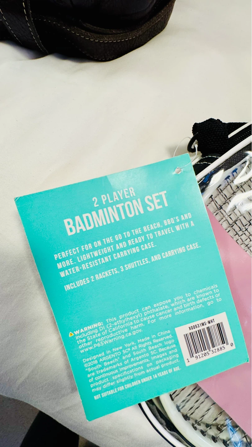 2 Player Badminton Set with Carrying Case - photo 2