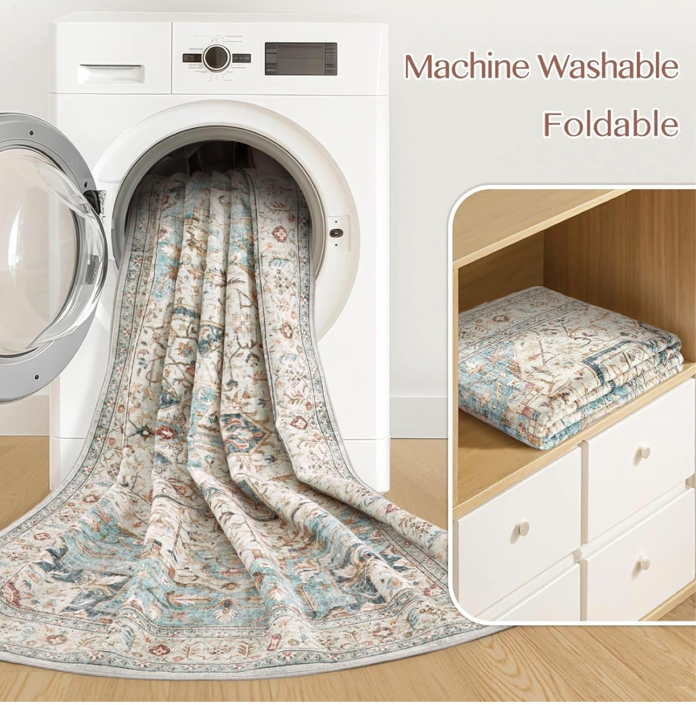 9'x12' Machine Washable Area Rug - photo 3