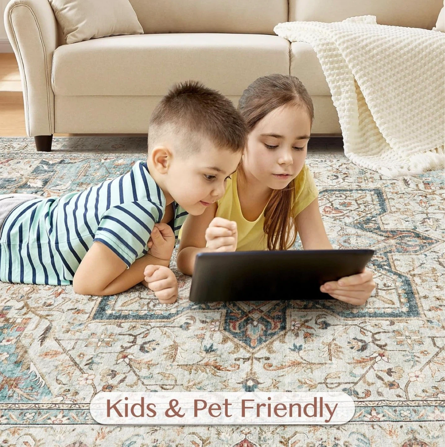 9'x12' Machine Washable Area Rug - photo 5