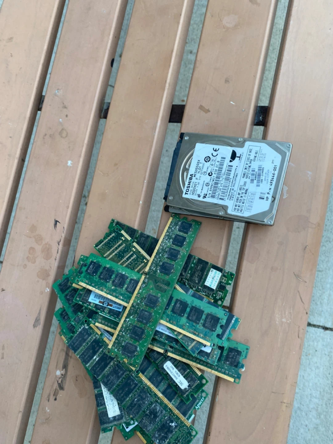 Toshiba Hard Drive and RAM Modules Bundle