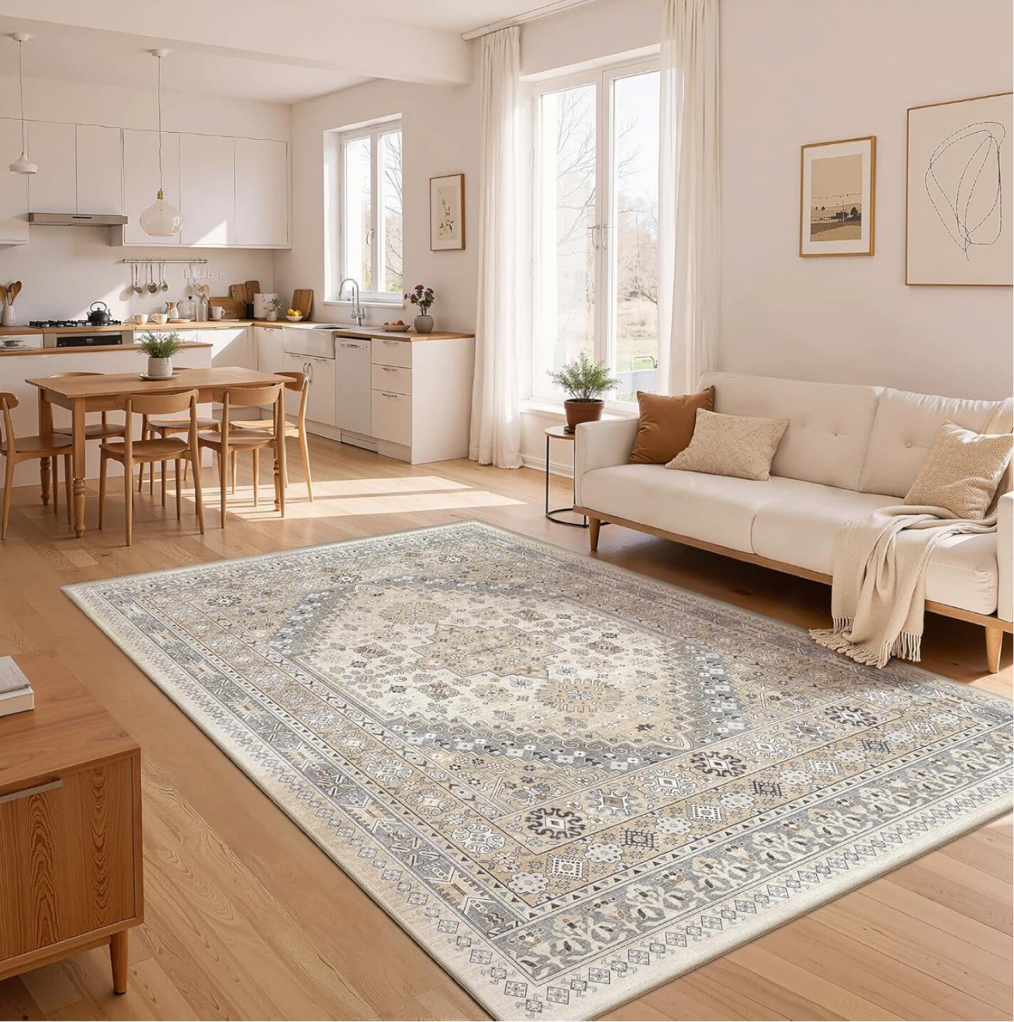 Machine Washable Area Rug 6' x 9' - photo 2