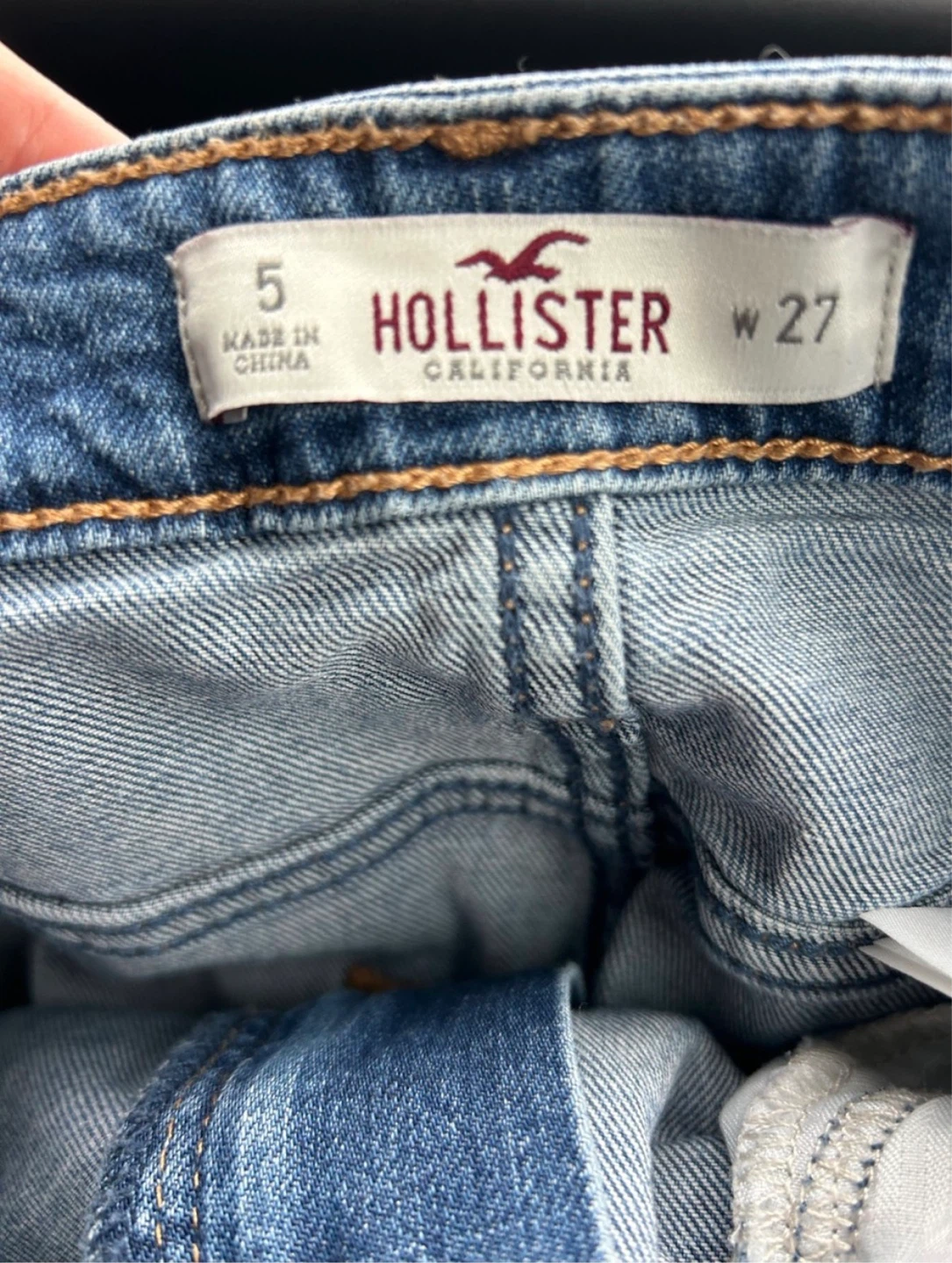 Hollister Denim Mini Skirt Size 5 - photo 2