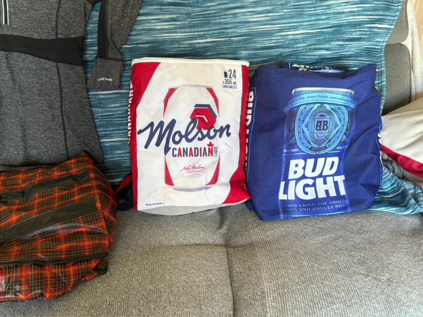 Molson Canadian & Bud Light Cooler Bags