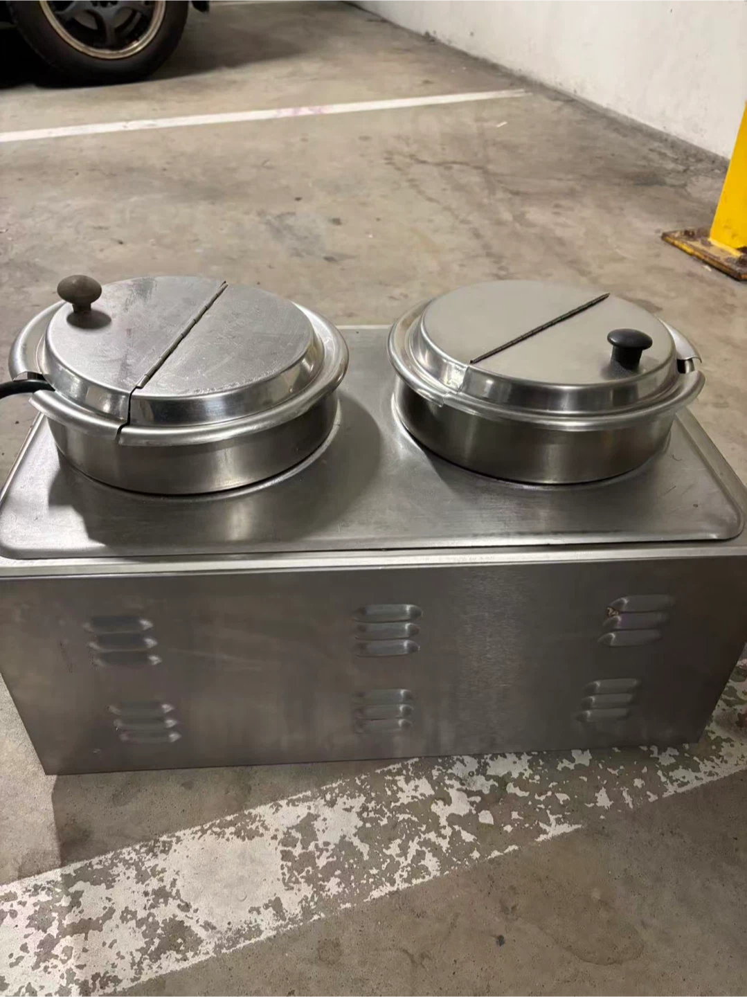 Commercial Countertop Dual-Well Soup Warmer