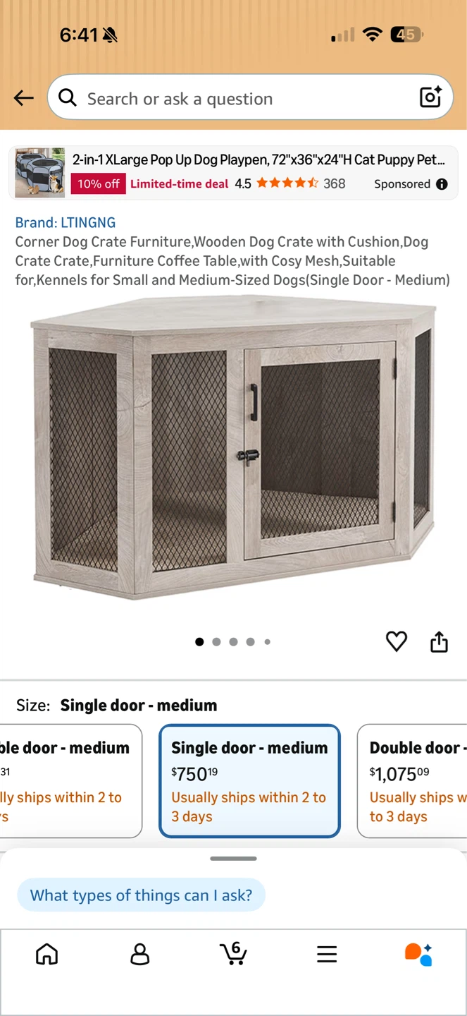 Furniture Corner Dog Crate - Medium to small dogs - photo 5