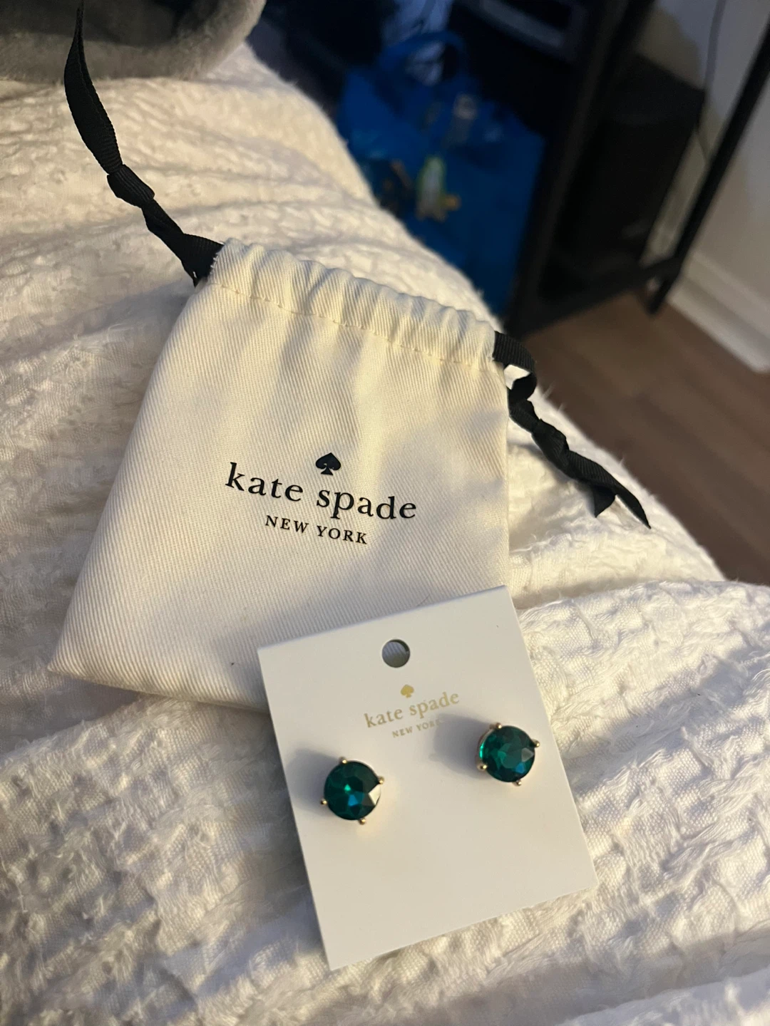 Kate Spade New York Emerald Stud Earrings