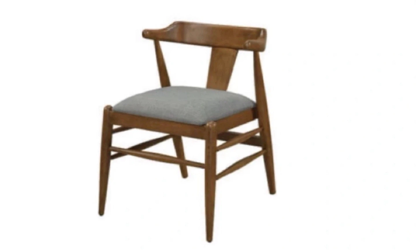 Wooden Accent Chair with Upholstered Seat
