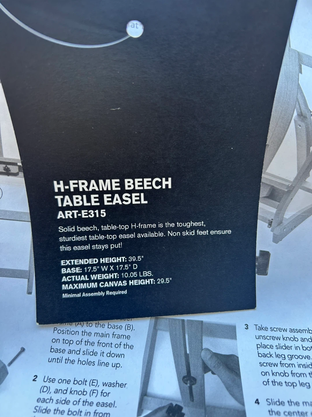 Art Advantage H-Frame Beech Table Easel - photo 4