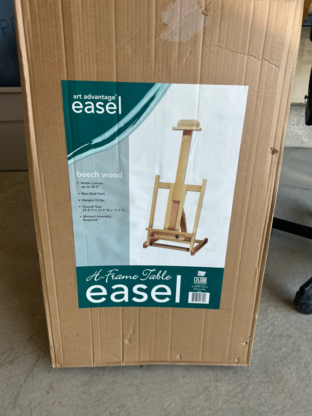 Art Advantage H-Frame Beech Table Easel