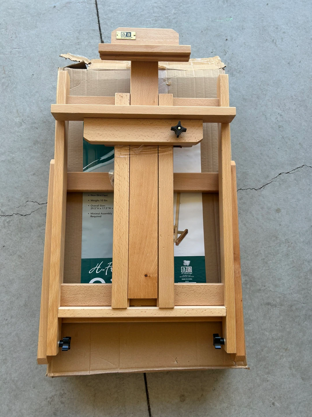 Art Advantage H-Frame Beech Table Easel - photo 2