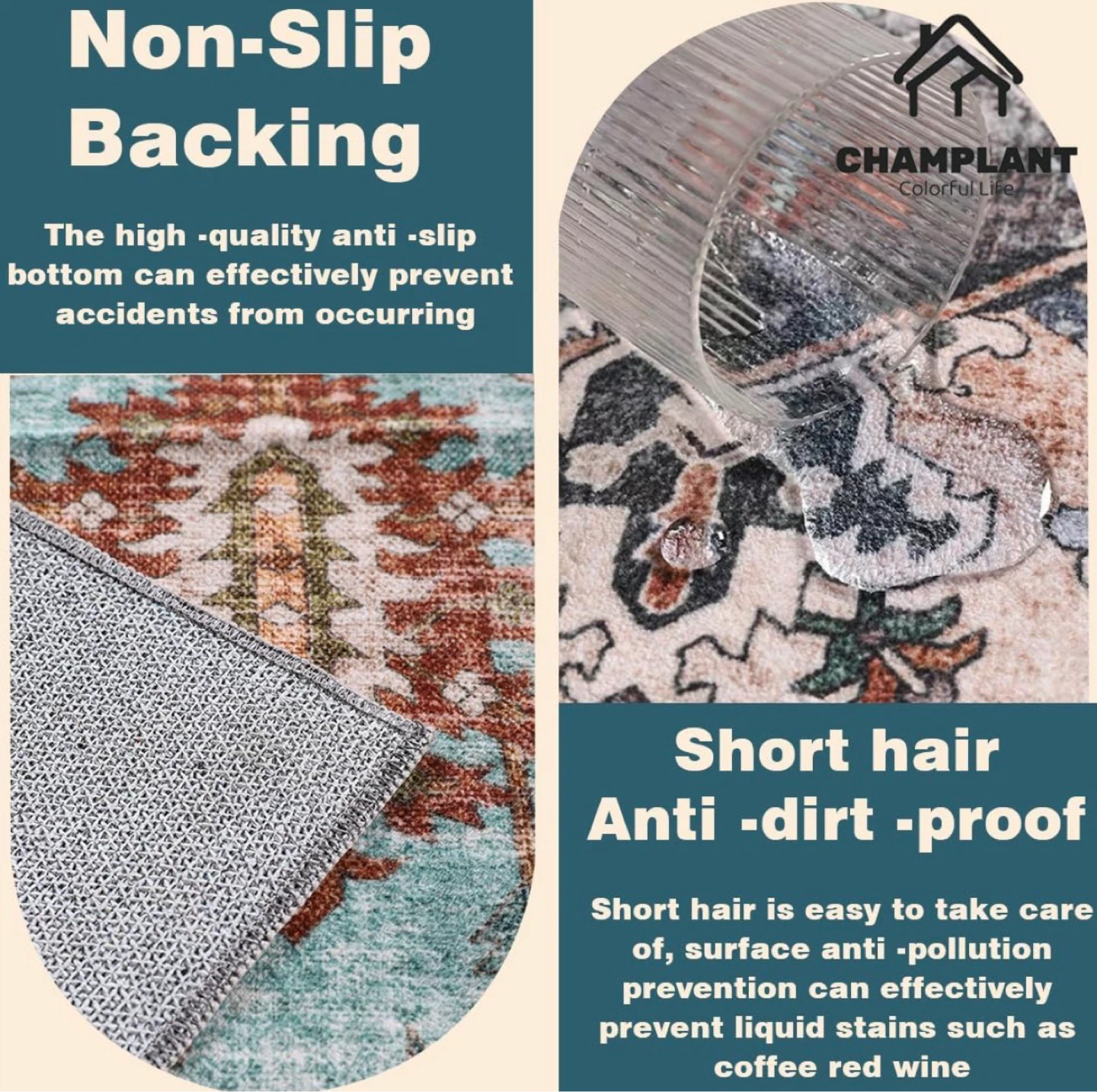 CHAMPLANT Machine Washable Area Rug - photo 5