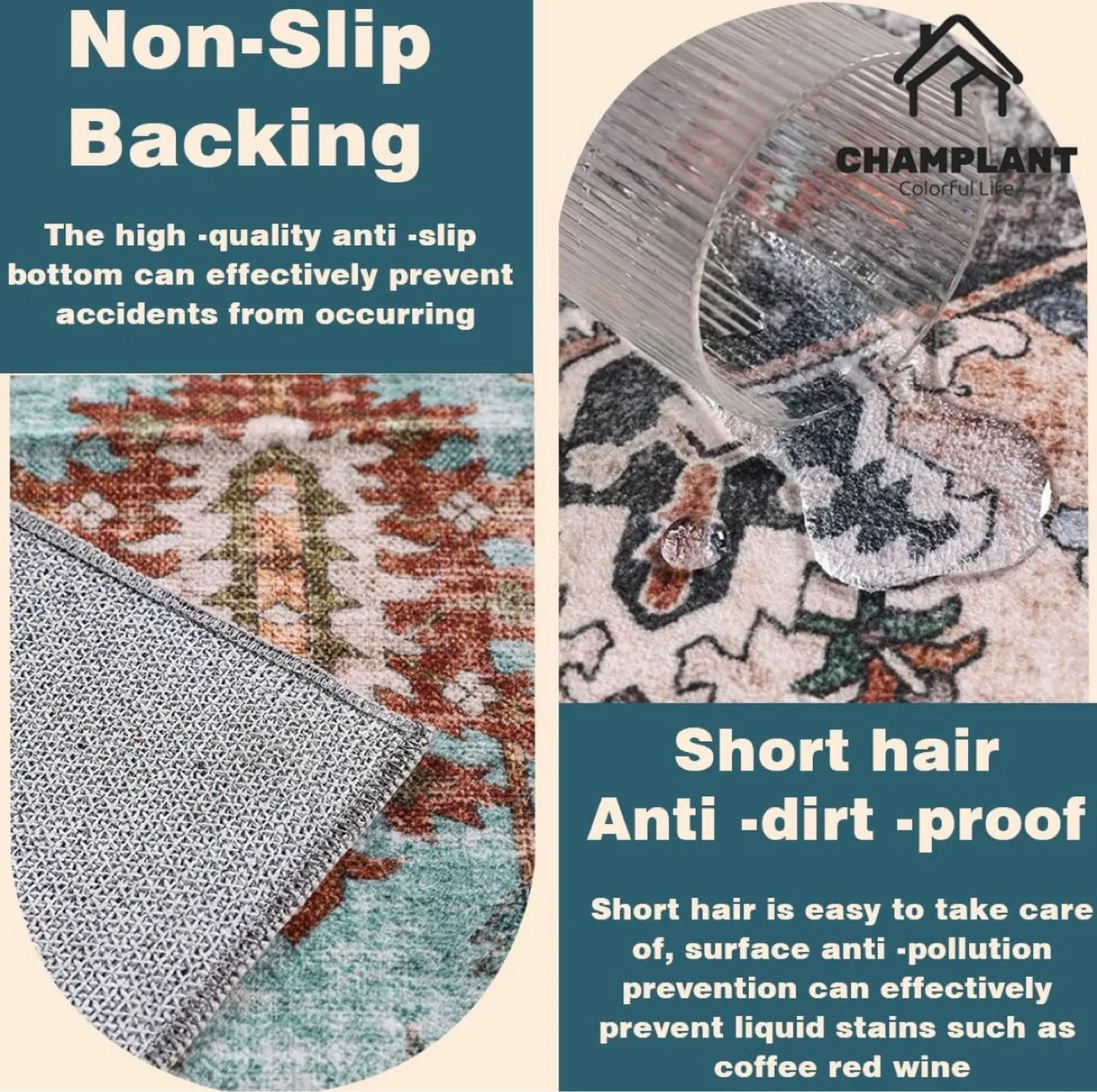 CHAMPLANT Machine Washable Area Rug - photo 5