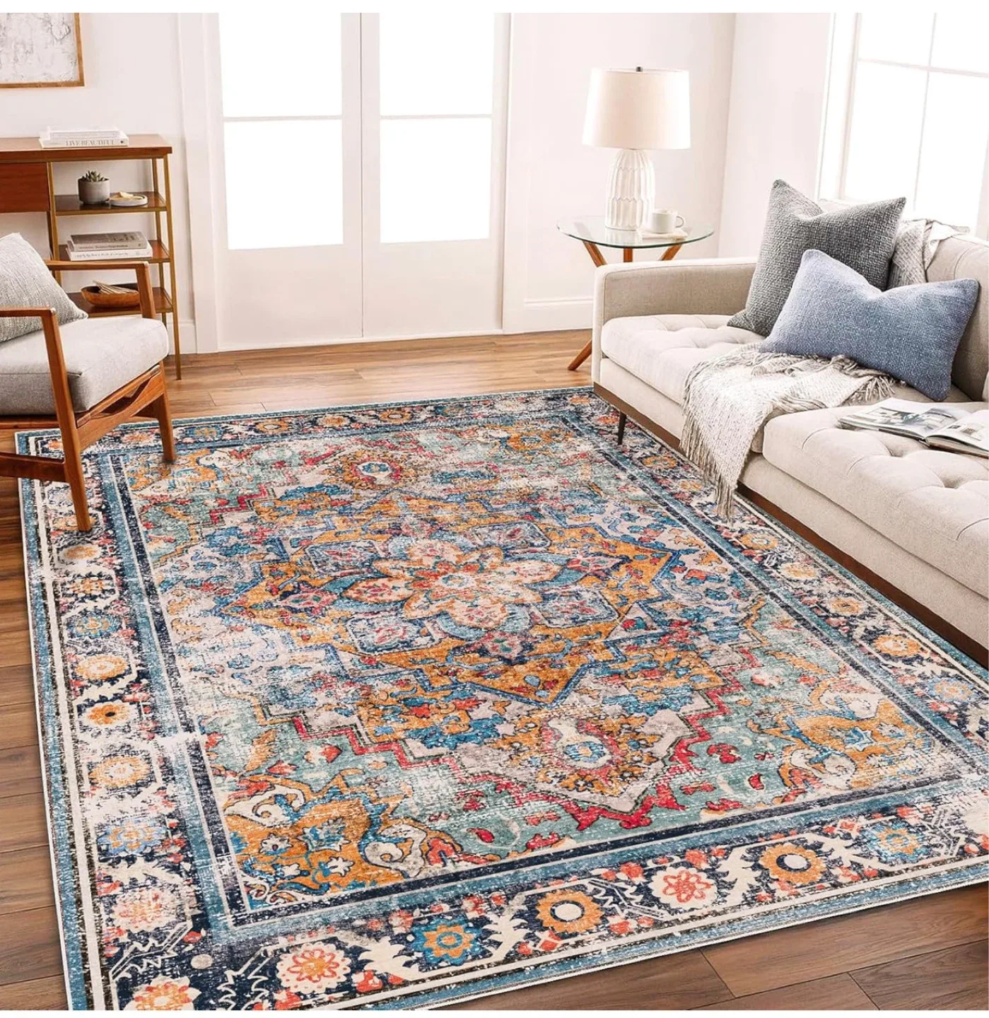 CHAMPLANT Machine Washable Area Rug