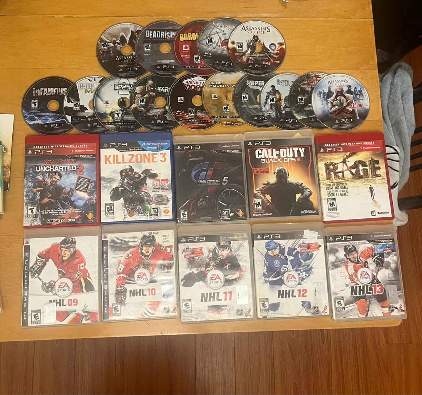 PlayStation 3 Games Bundle - NHL, Call of Duty, Uncharted & More