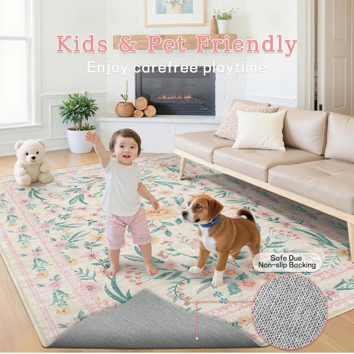 Floral Area Rug - photo 2