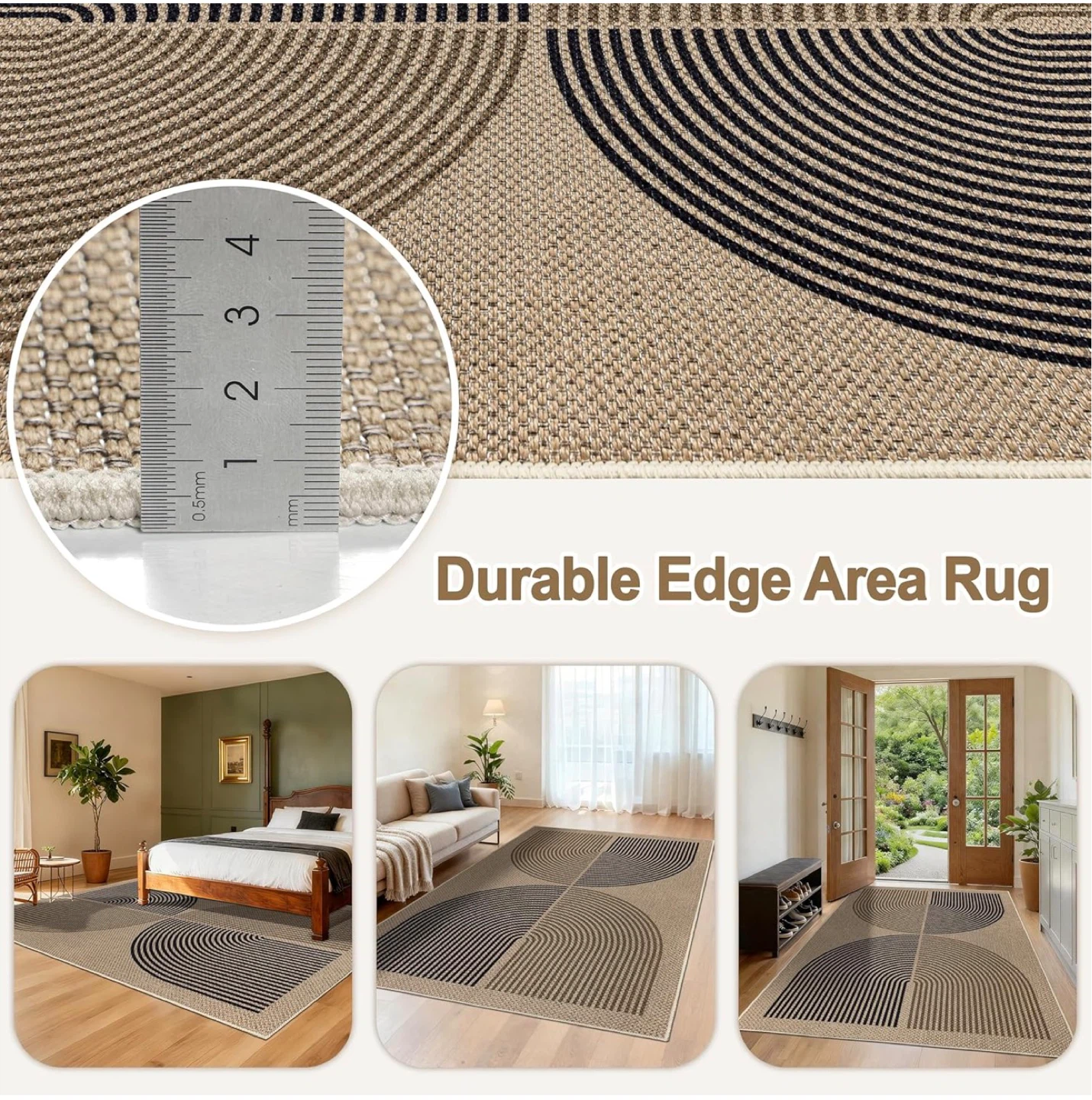 Modern Geometric Area Rug - 5x7 ft - photo 4