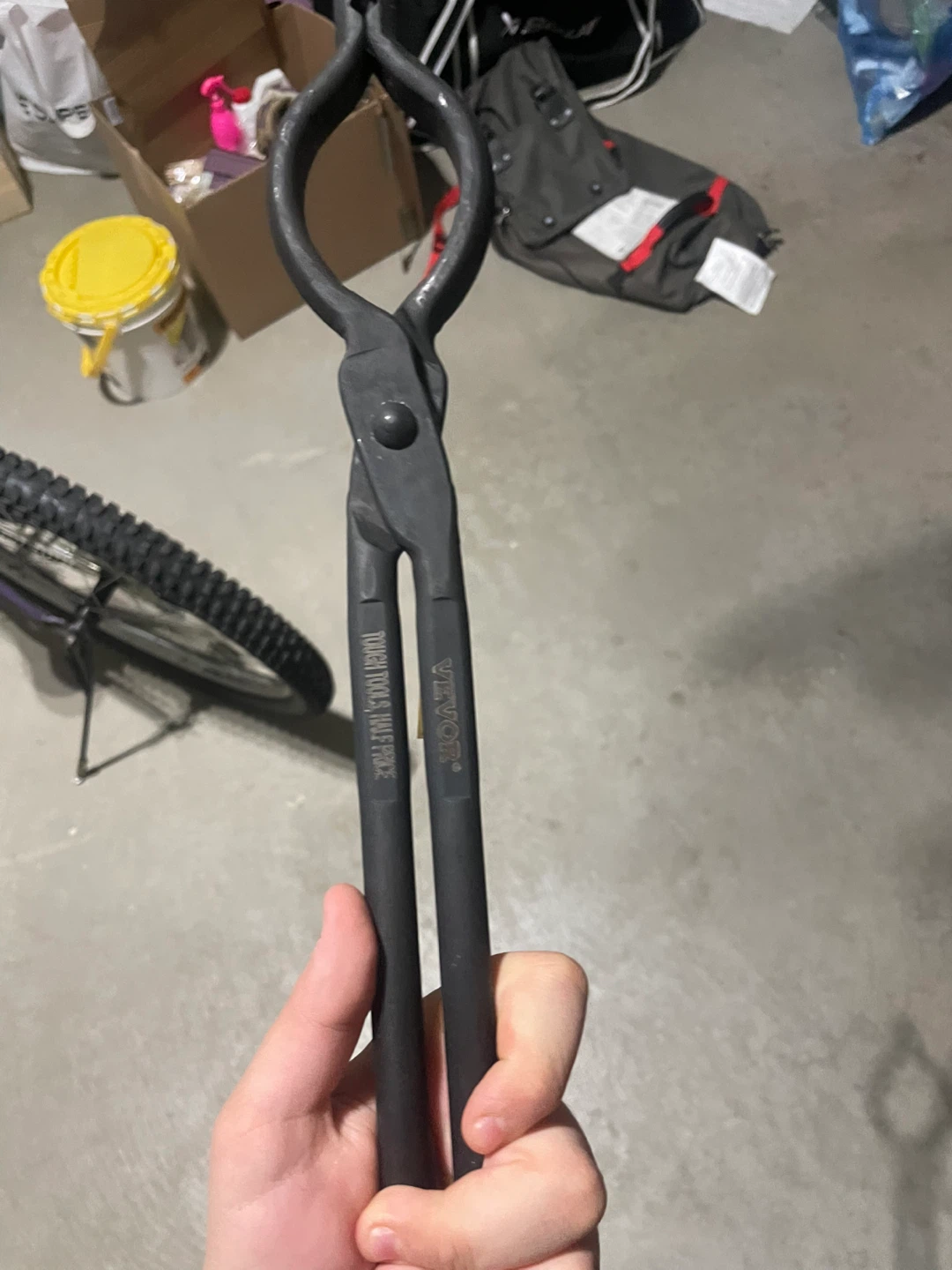 VICTOR Forged Blacksmith Tongs