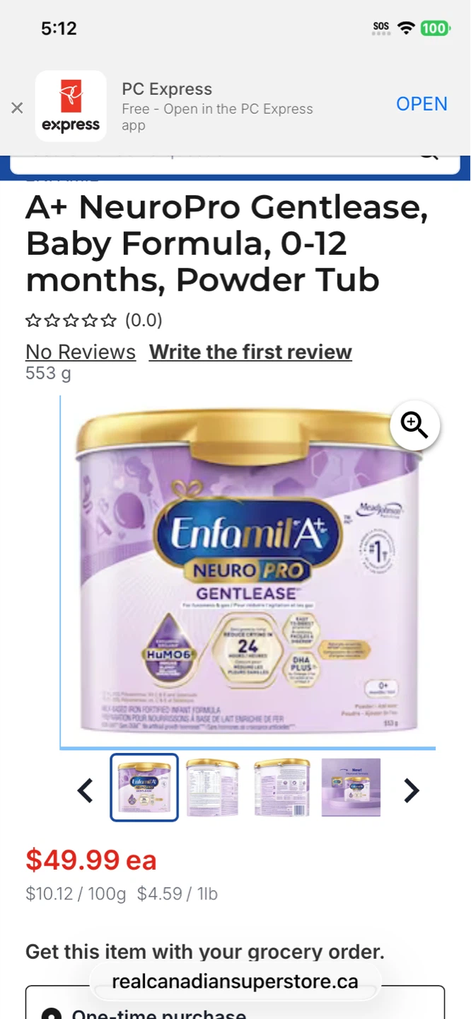 NEW SEALED Enfamil A+ NeuroPro Gentlease Baby Formula 553g