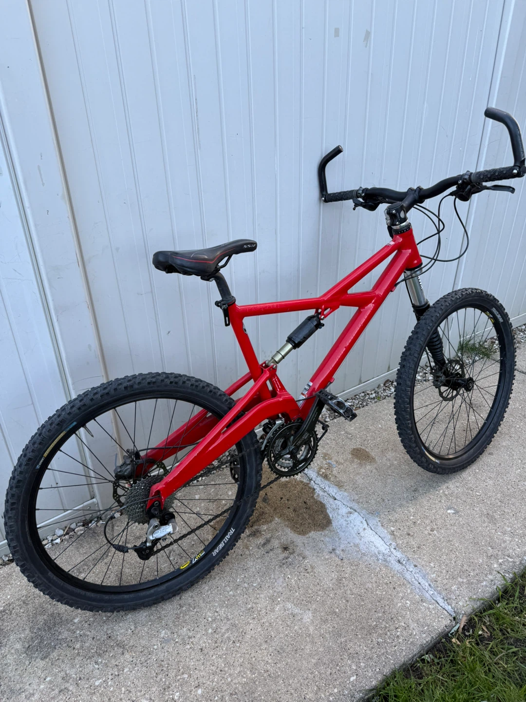 Red Full Suspension cannondale Mountain Bike - photo 5