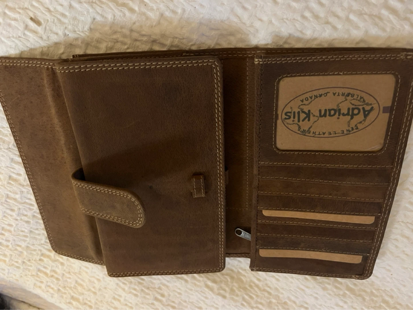 Adrian Klis Brown Leather Bi-fold Wallet - photo 3