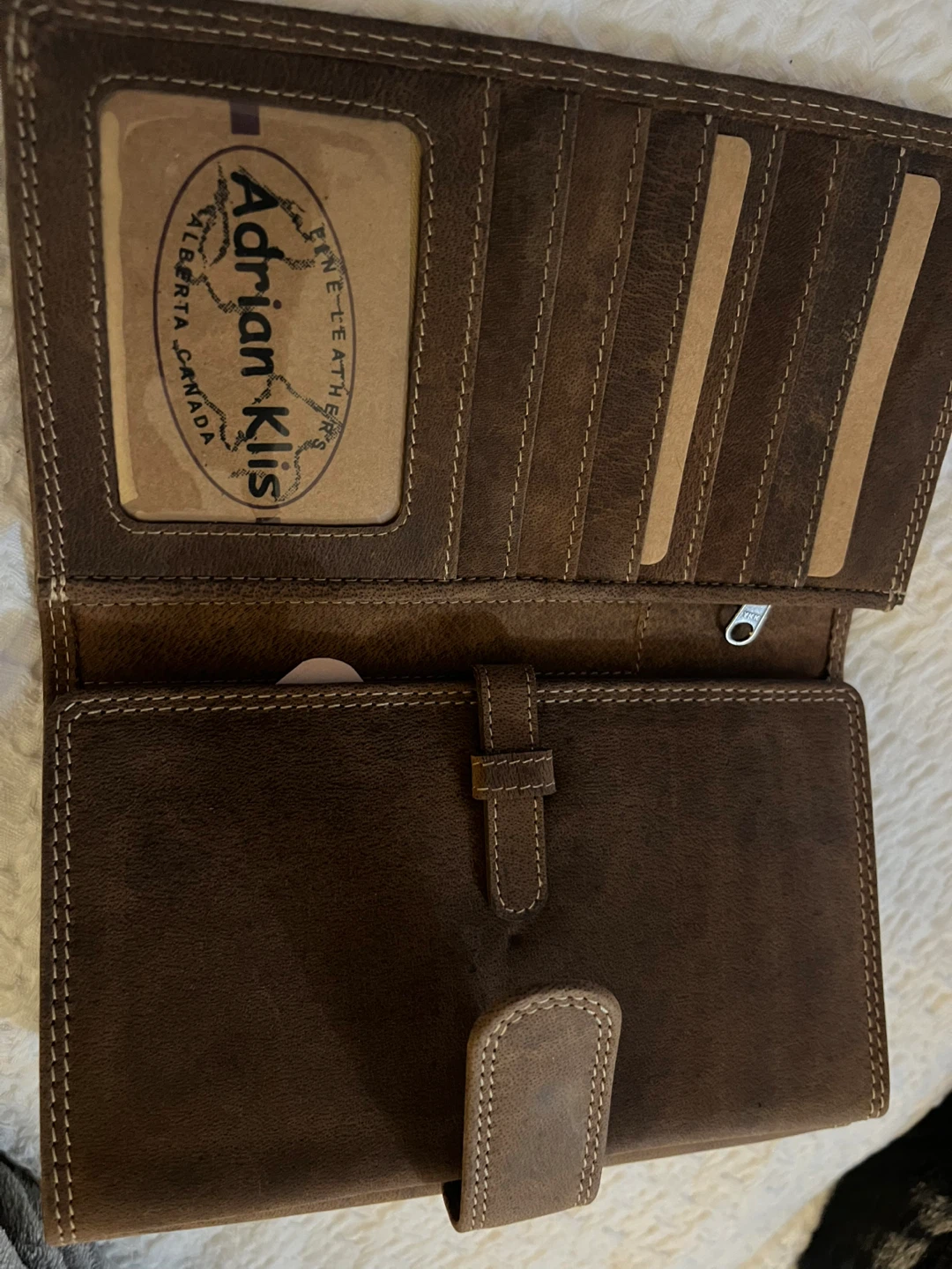 Adrian Klis Brown Leather Bi-fold Wallet - photo 4